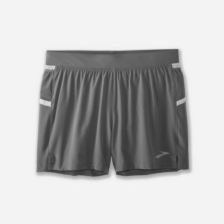 Brooks Sherpa 5 2-In-1 Herren Shorts Laufhosen - Grau (FIYBT9482)